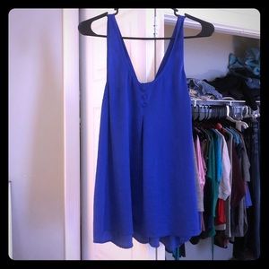 Blue dressy tank